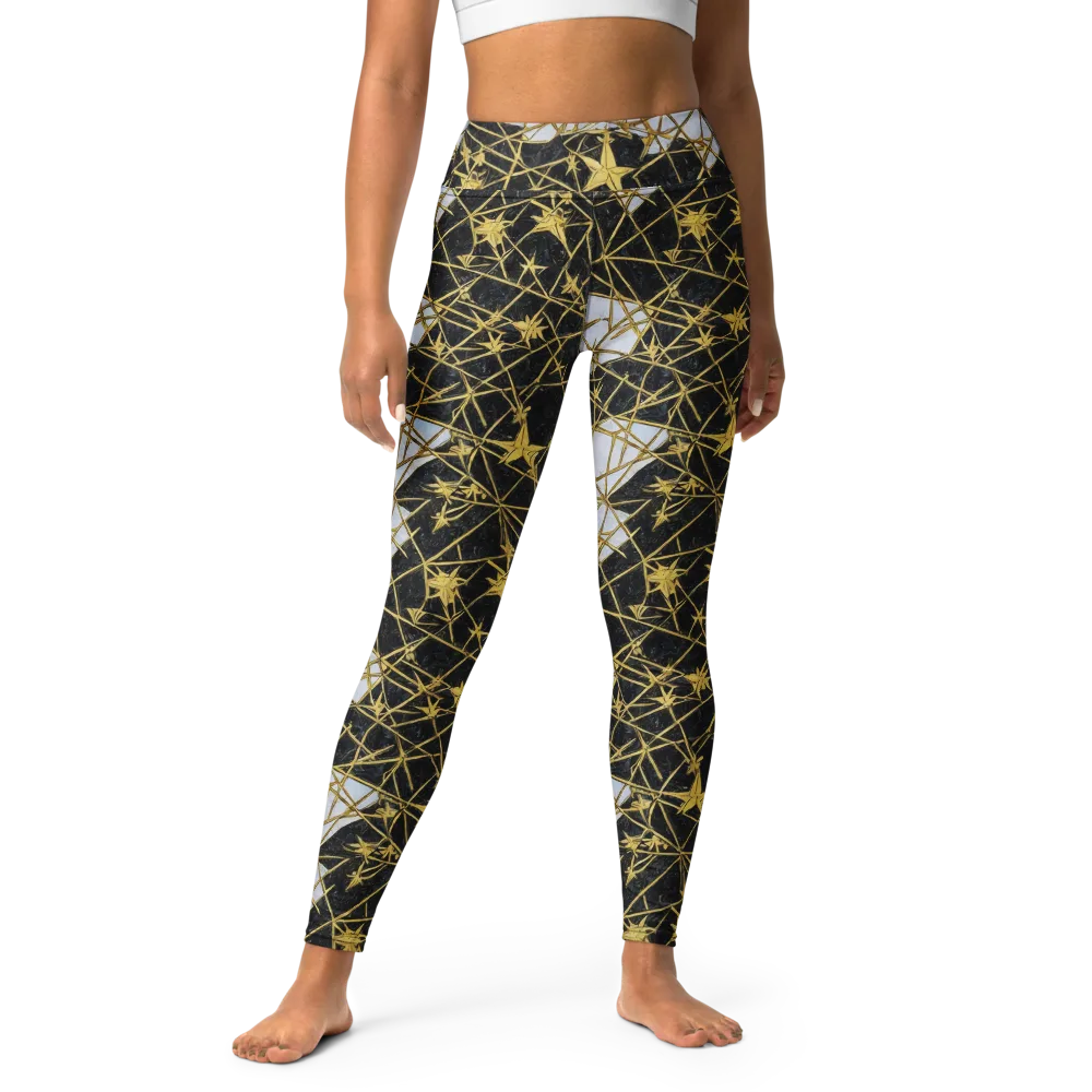 Gilded Thorn on Yoga Leggings — Front