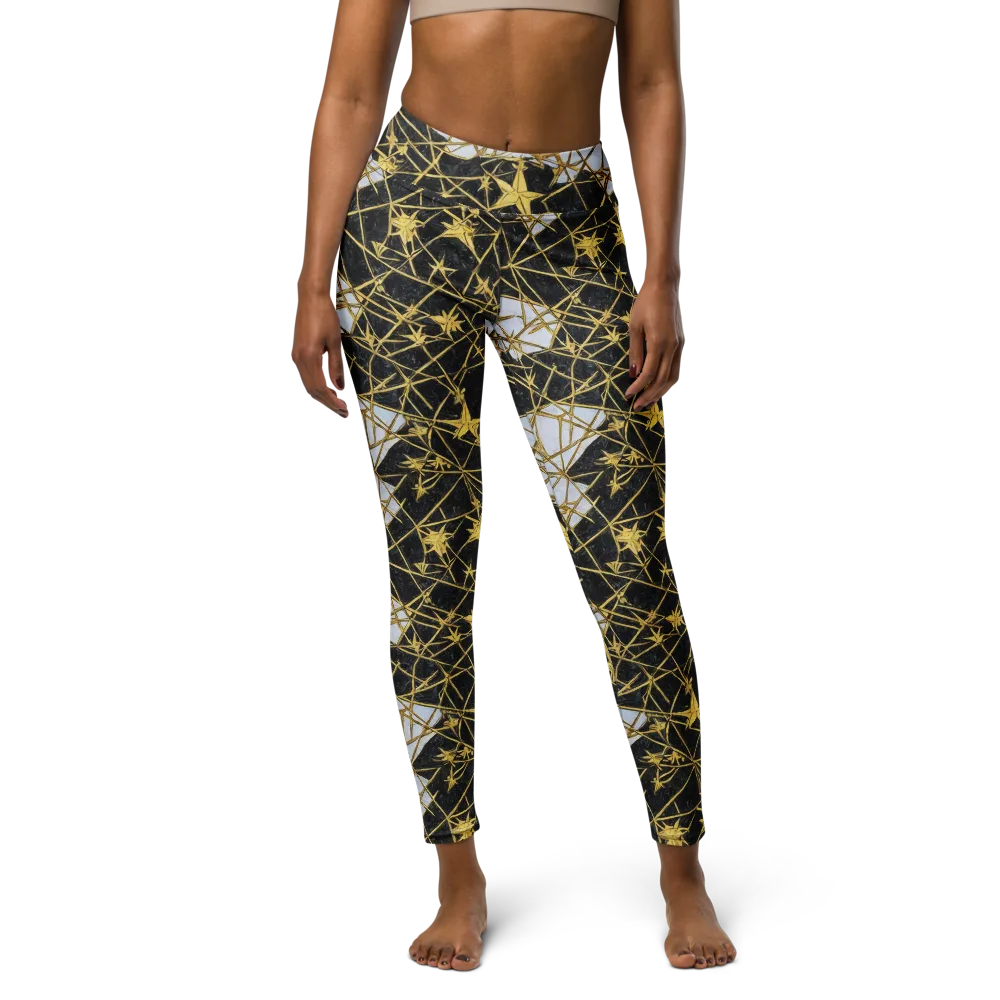 Gilded Thorn on Yoga Leggings — Front