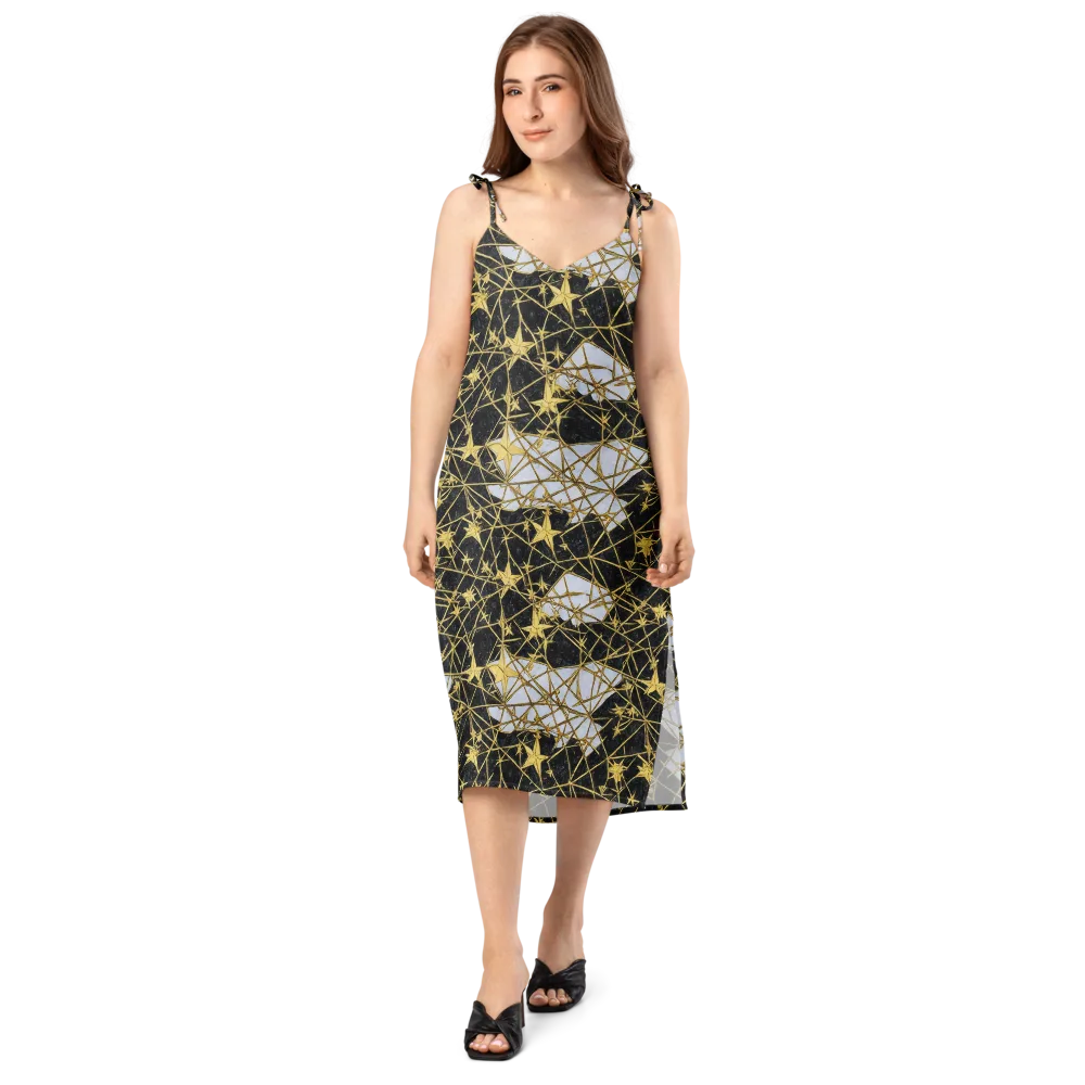 Gilded Thorn on Slip Dress — Front