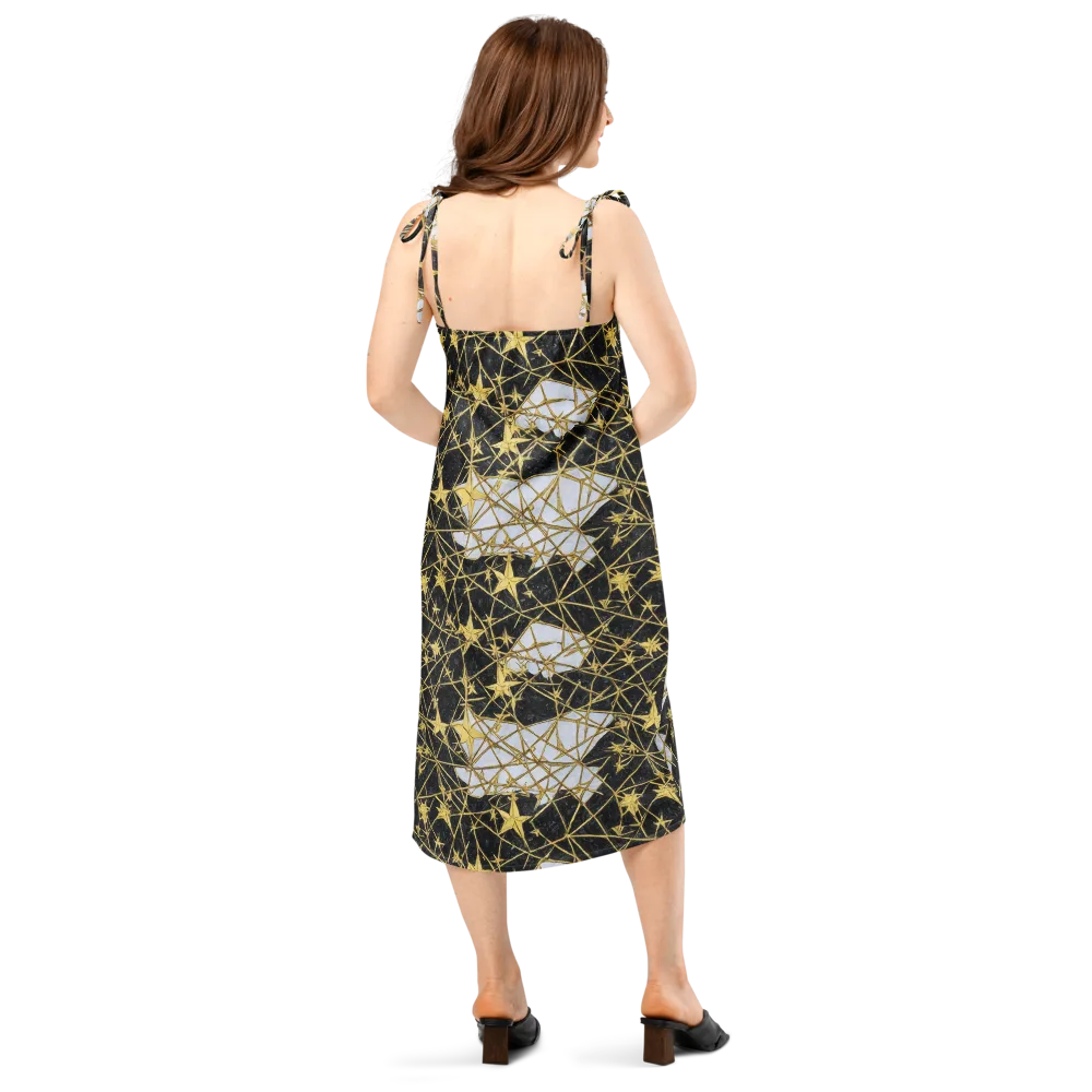 Gilded Thorn on Slip Dress — Back