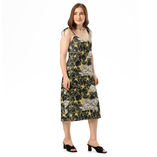 Gilded Thorn on a Slip Dress