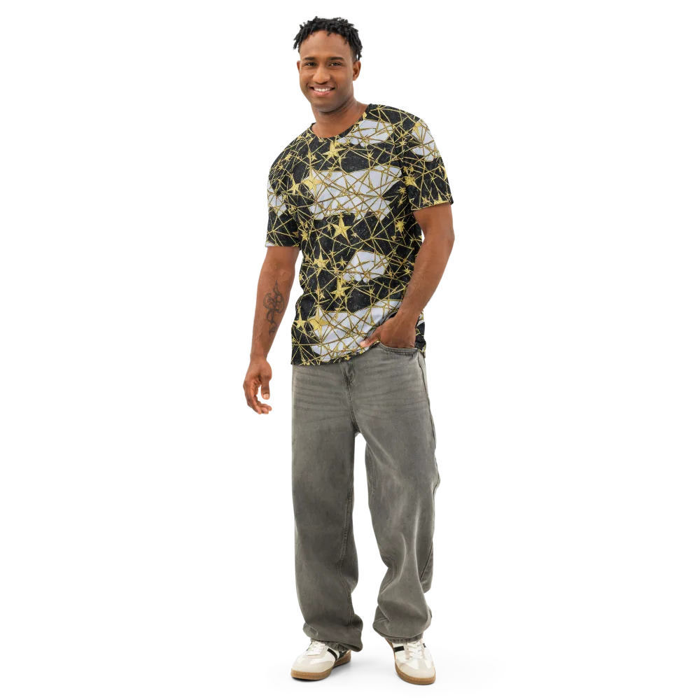 Gilded Thorn on Men's Cotton Crew Neck T-Shirt — Front