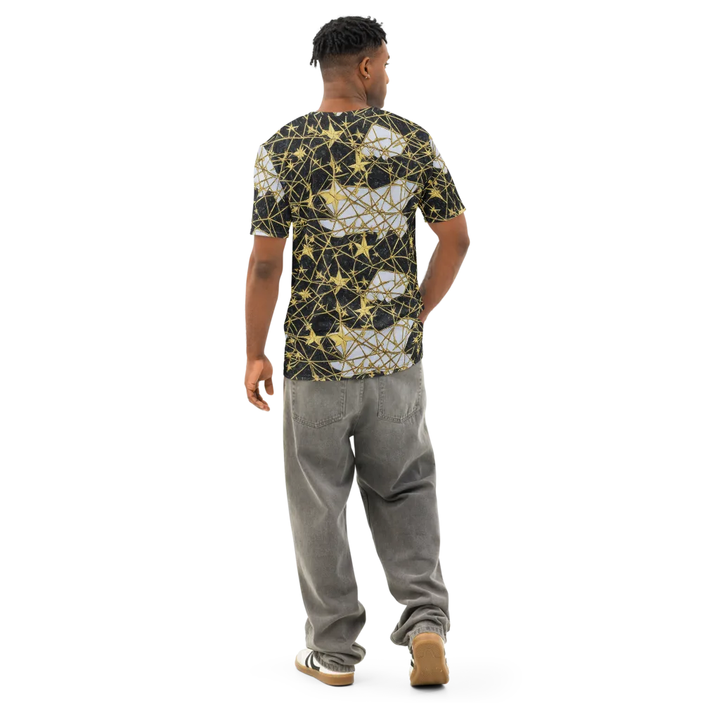 Gilded Thorn on Men's Cotton Crew Neck T-Shirt — Back