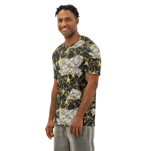 Gilded Thorn on a Men's Cotton Crew Neck T-Shirt