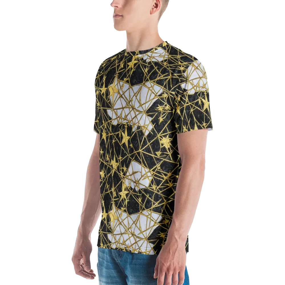 Gilded Thorn on Men's Crew Neck T-Shirt — Left