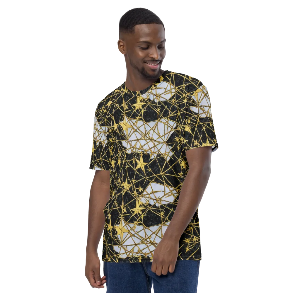 Gilded Thorn on Men's Crew Neck T-Shirt — Left