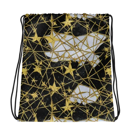 Gilded Thorn on a Drawstring Bag