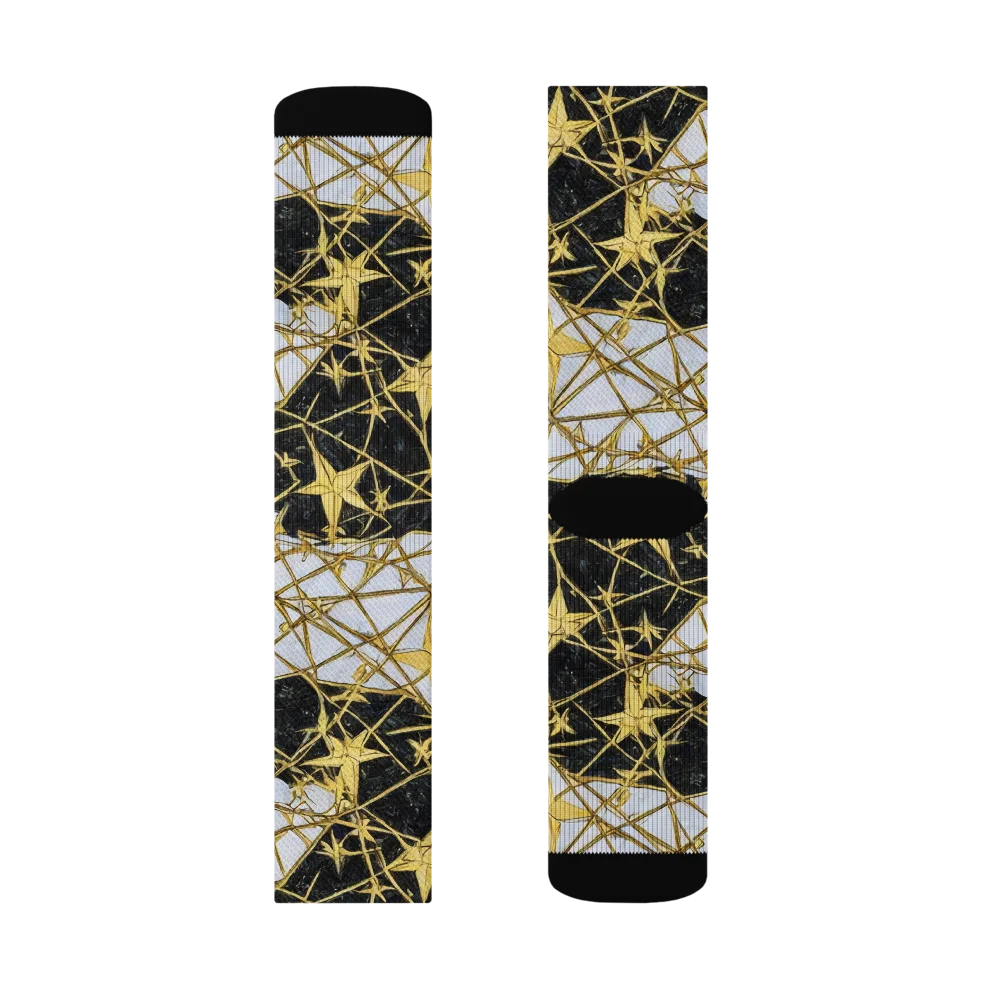 Gilded Thorn on Socks — Right Sock