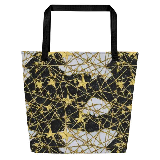Gilded Thorn on a Large Tote Bag W/ Pocket