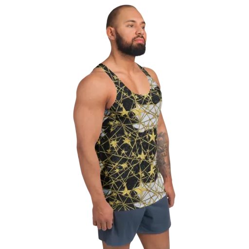 Gilded Thorn on a Men's Tank Top