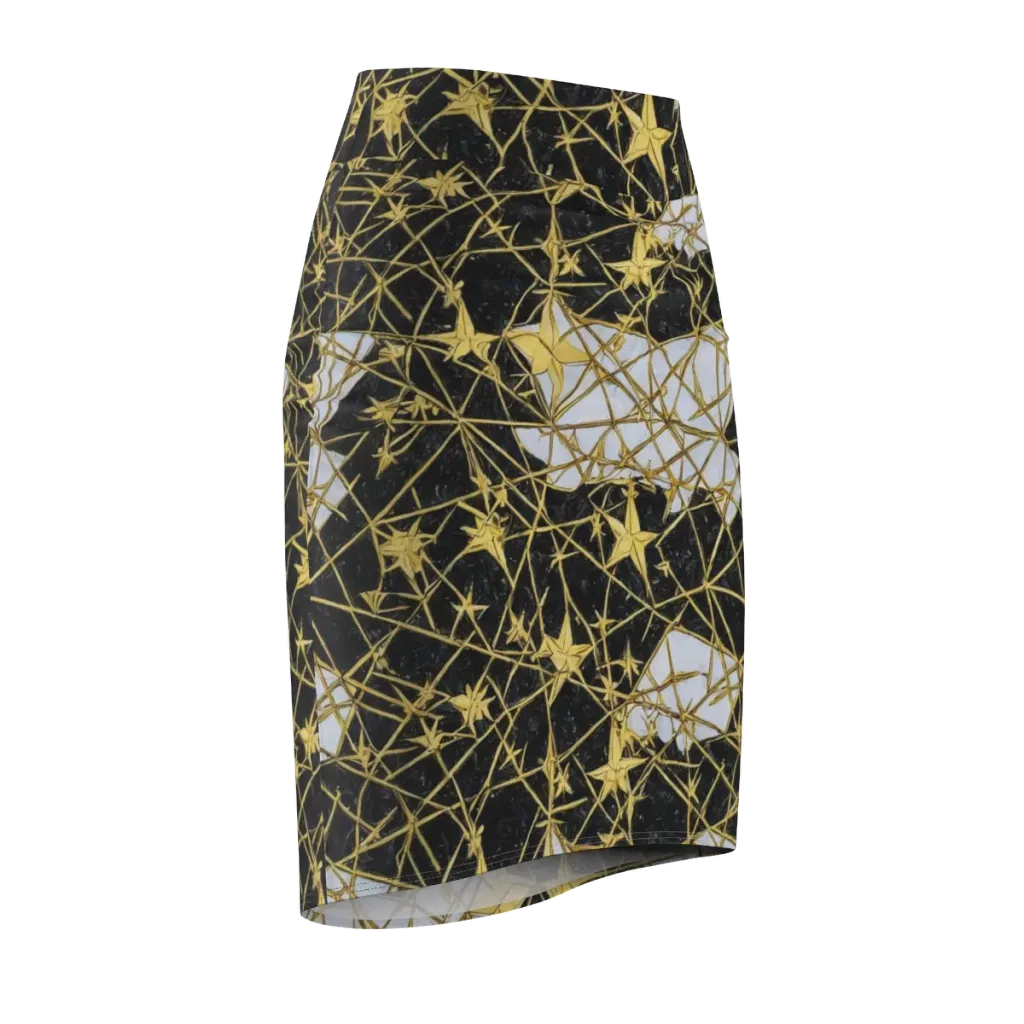 Gilded Thorn on Pencil Skirt — Front Side