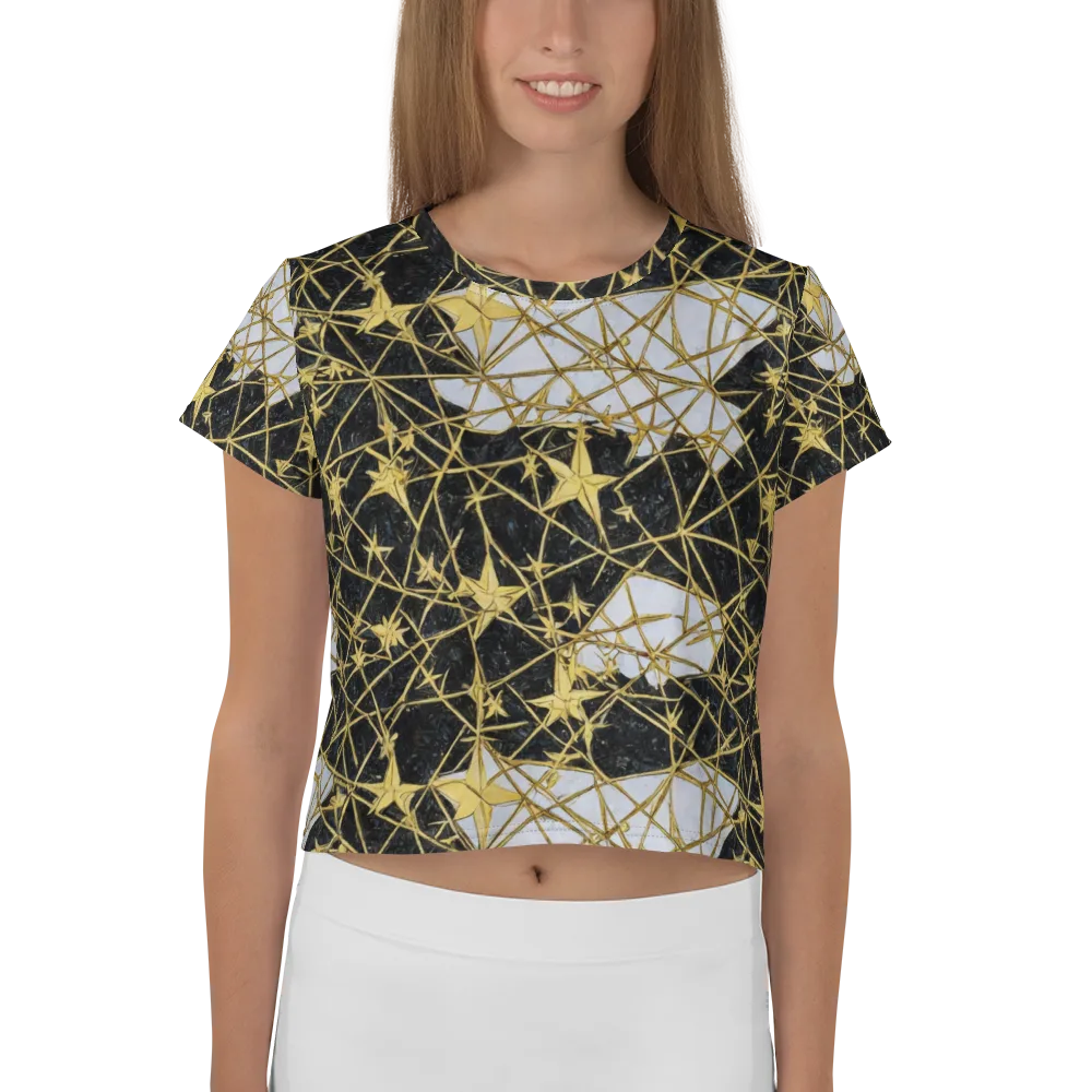 Gilded Thorn on Crop Tee — Front