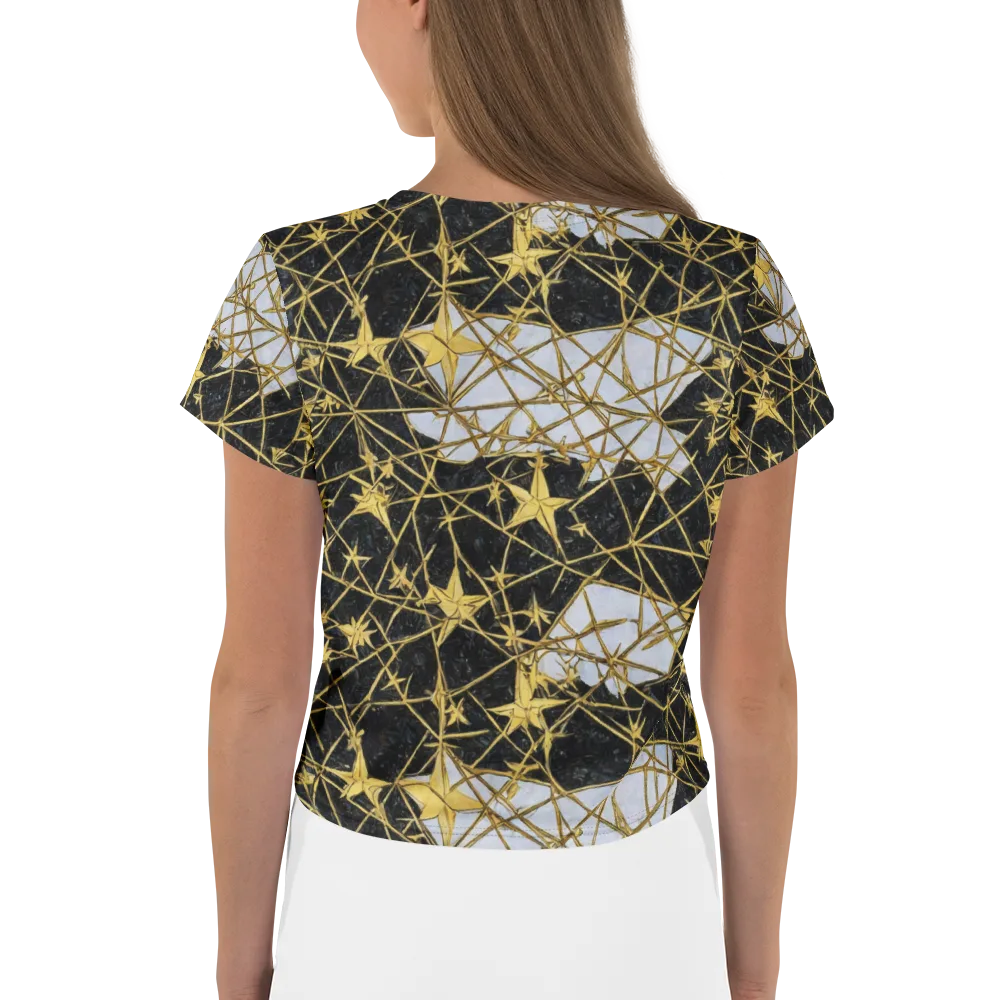 Gilded Thorn on Crop Tee — Back