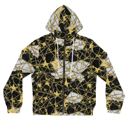 Gilded Thorn on a Women's Full-Zip Hoodie