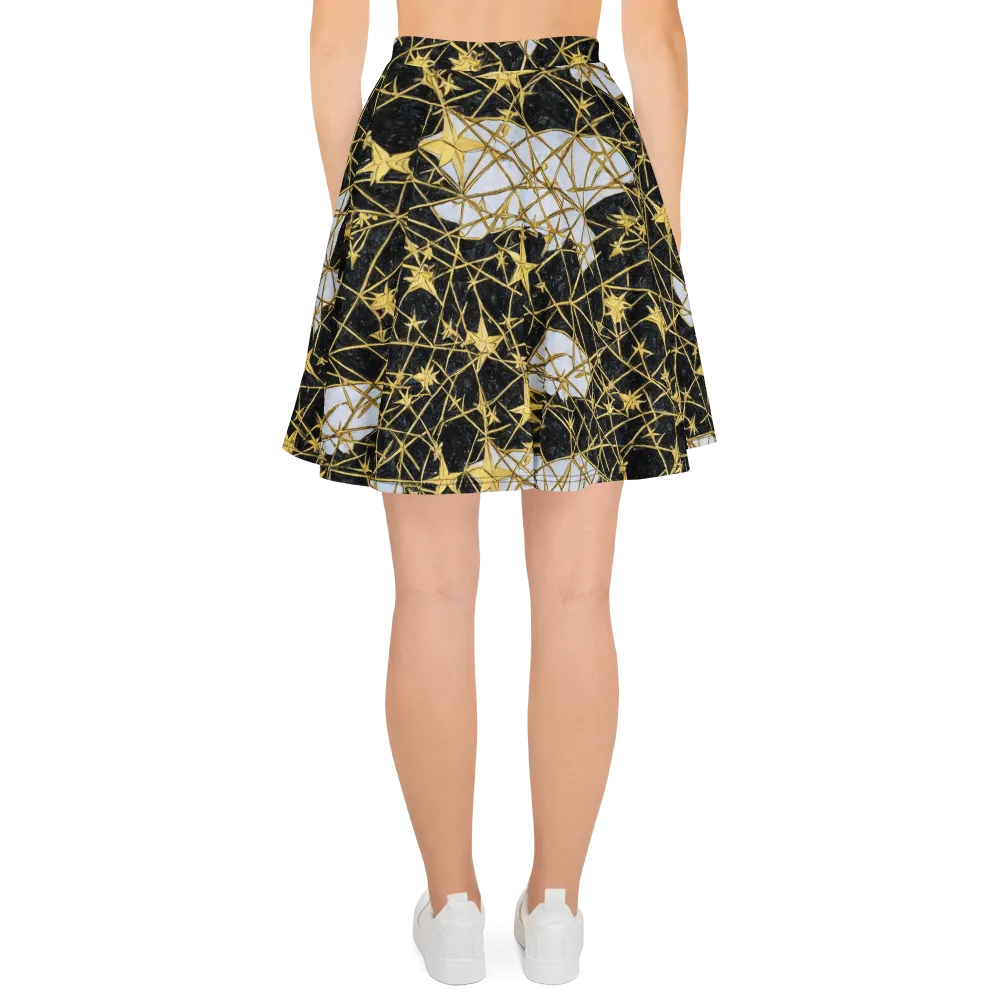 Gilded Thorn on Skater Skirt — Back