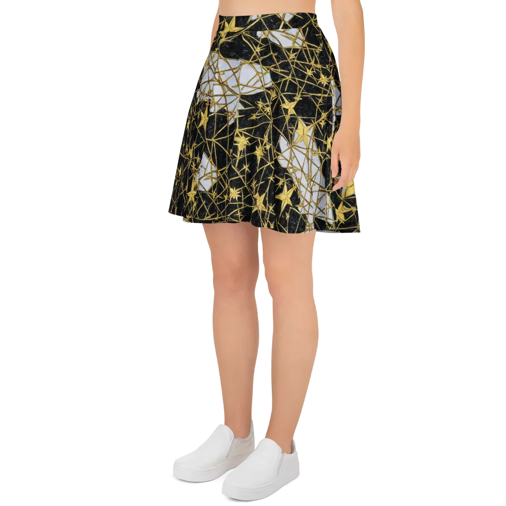 Gilded Thorn on Skater Skirt — Left