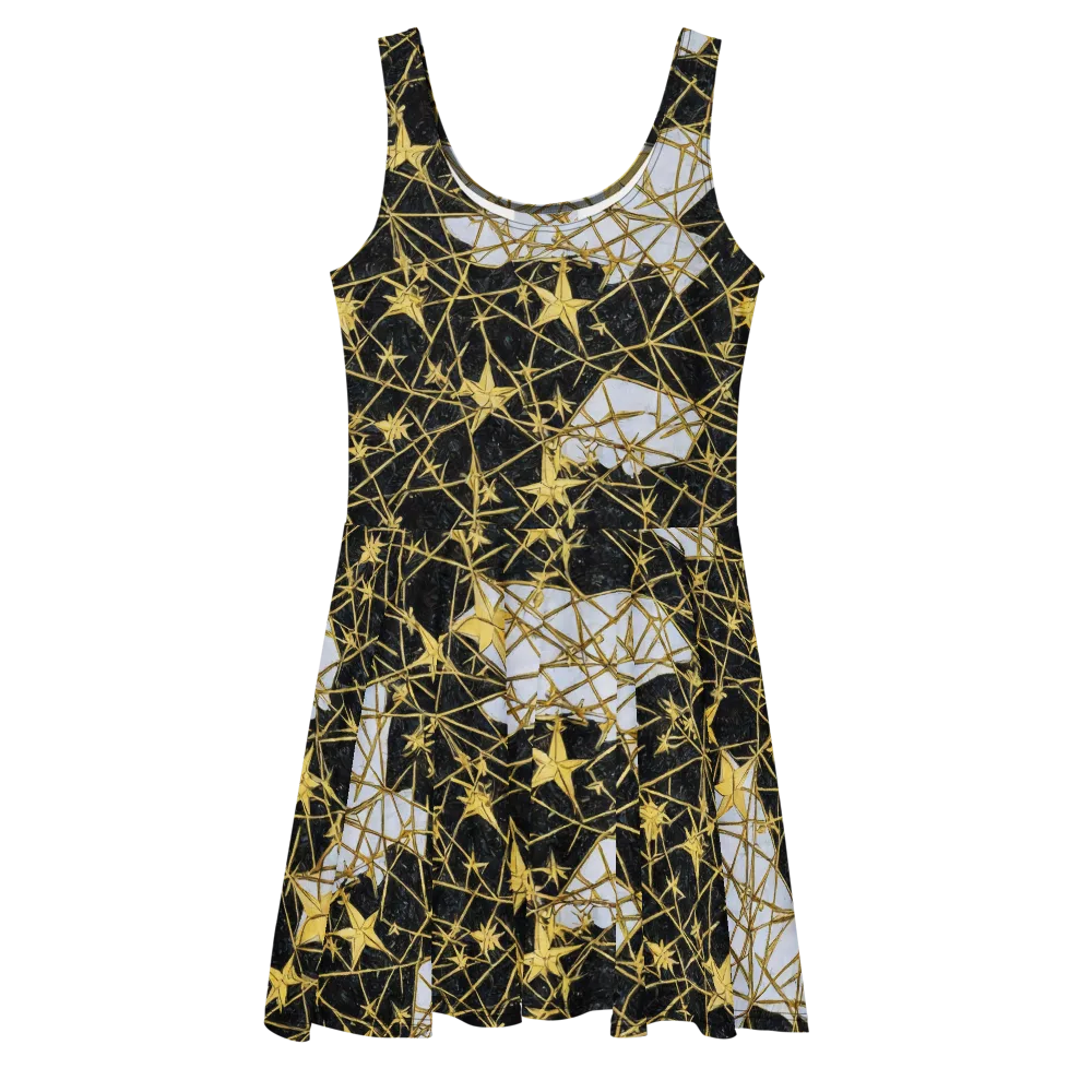 Gilded Thorn on Skater Dress — Front