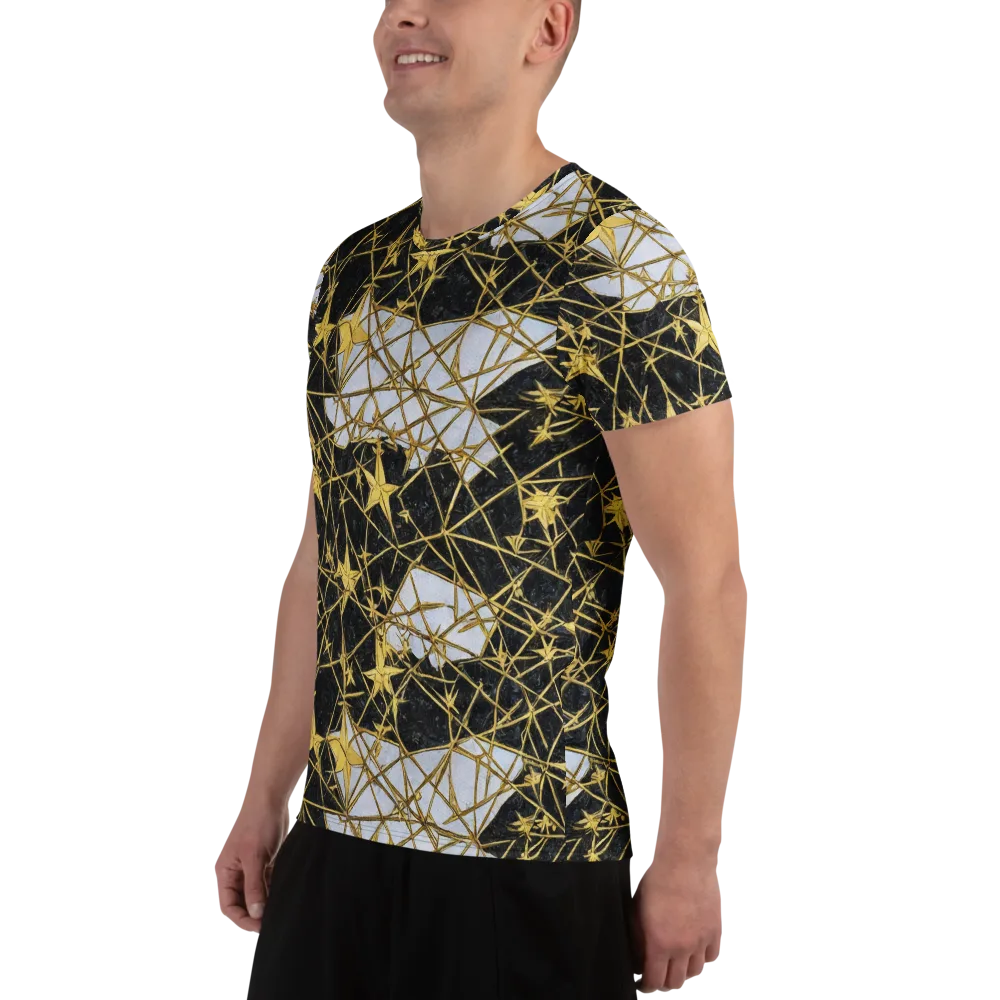 Gilded Thorn on Men's Athletic T-Shirt — Left