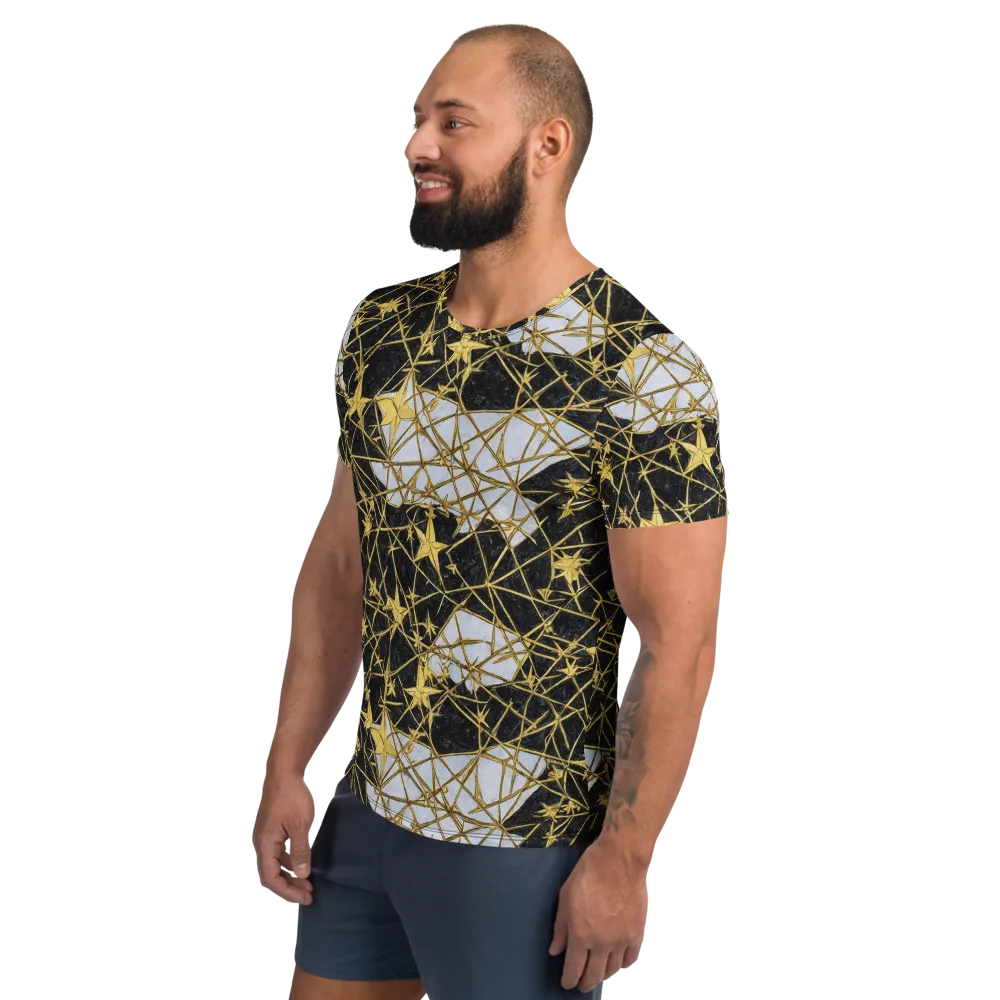 Gilded Thorn on Men's Athletic T-Shirt — Left