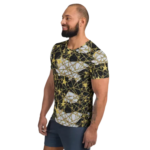 Gilded Thorn on a Men's Athletic T-Shirt