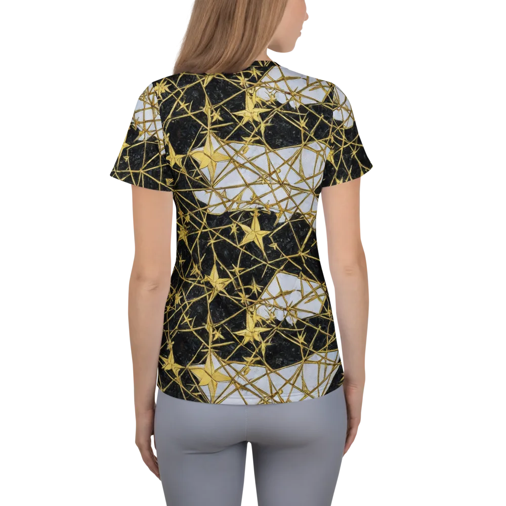 Gilded Thorn on Women's Athletic T-Shirt — Back