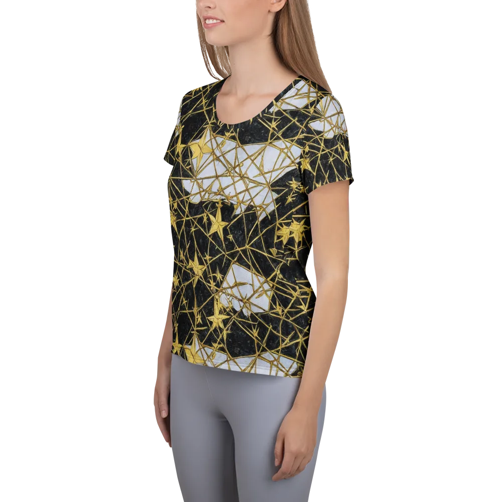 Gilded Thorn on Women's Athletic T-Shirt — Left
