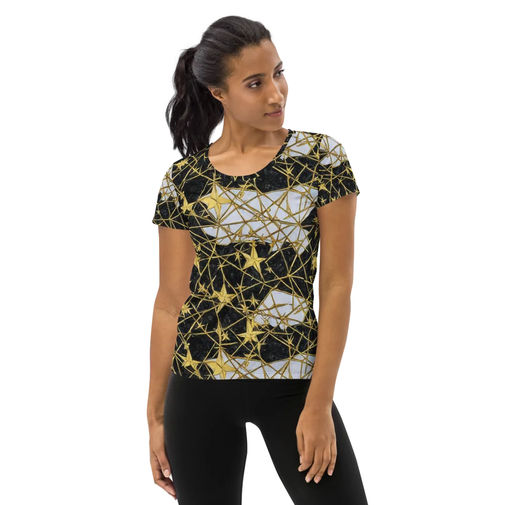 Gilded Thorn on Women's Athletic T-Shirt — Front