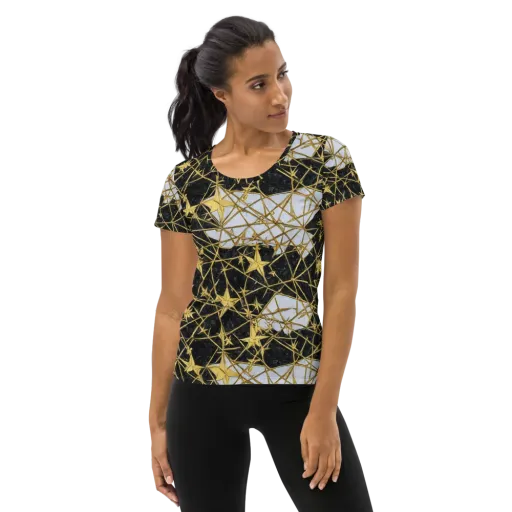 Gilded Thorn on a Women's Athletic T-Shirt