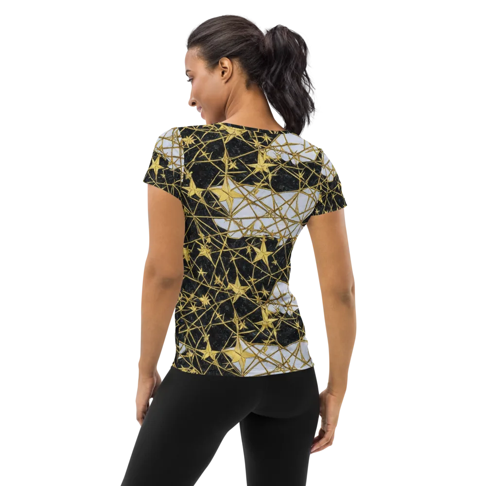 Gilded Thorn on Women's Athletic T-Shirt — Back