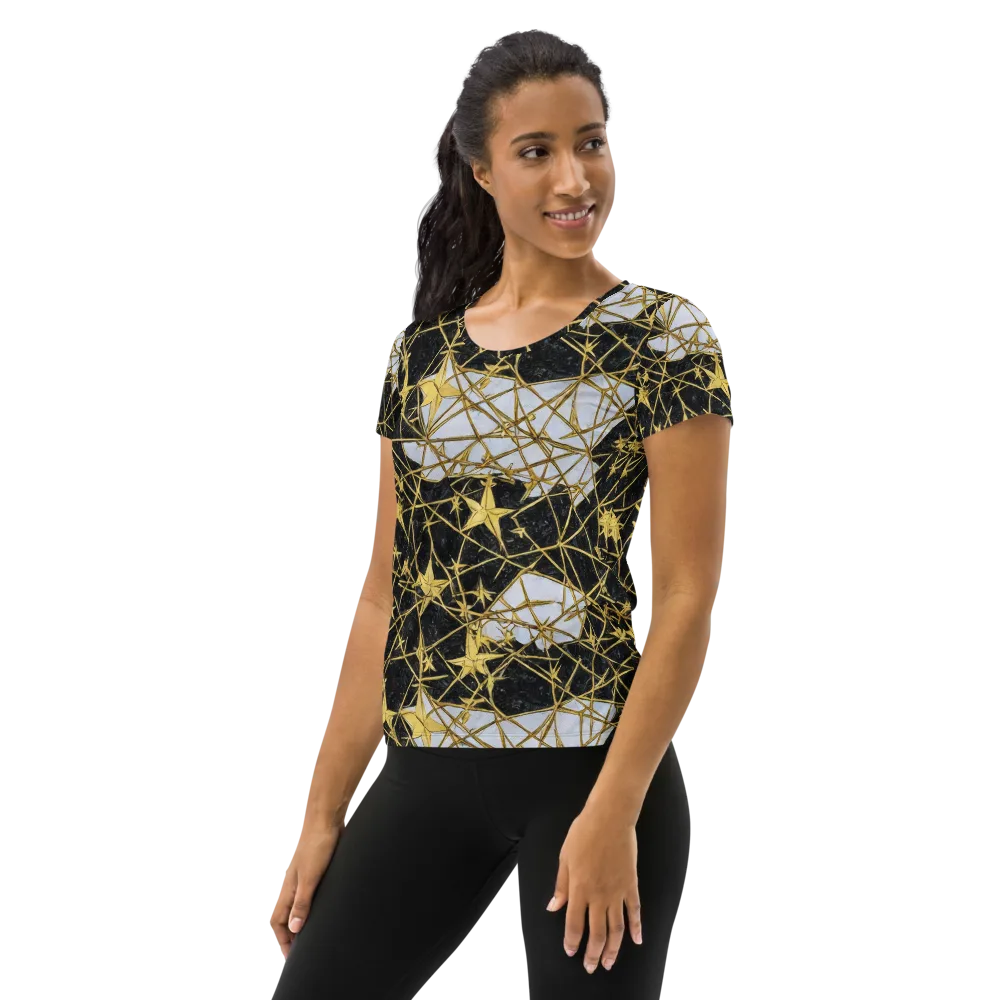 Gilded Thorn on Women's Athletic T-Shirt — Left