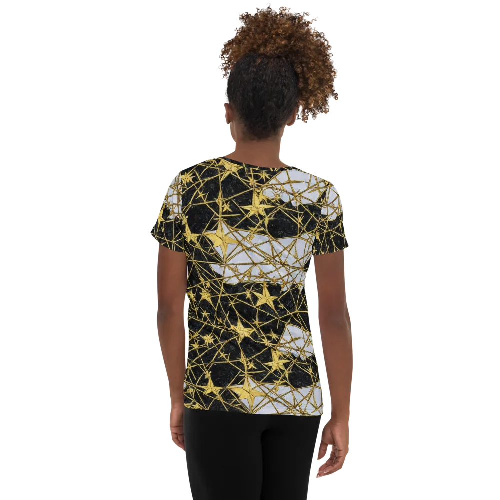 Gilded Thorn on Women's Athletic T-Shirt — Back
