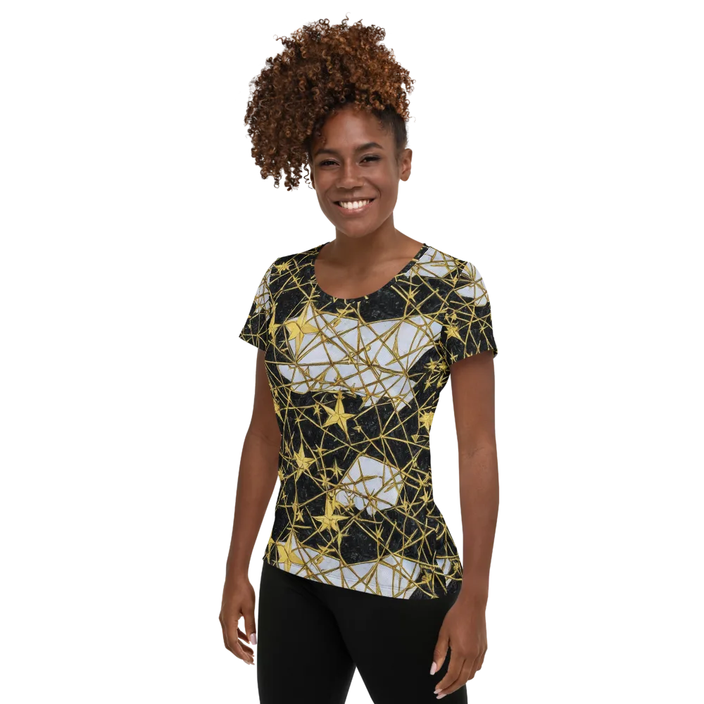 Gilded Thorn on Women's Athletic T-Shirt — Left