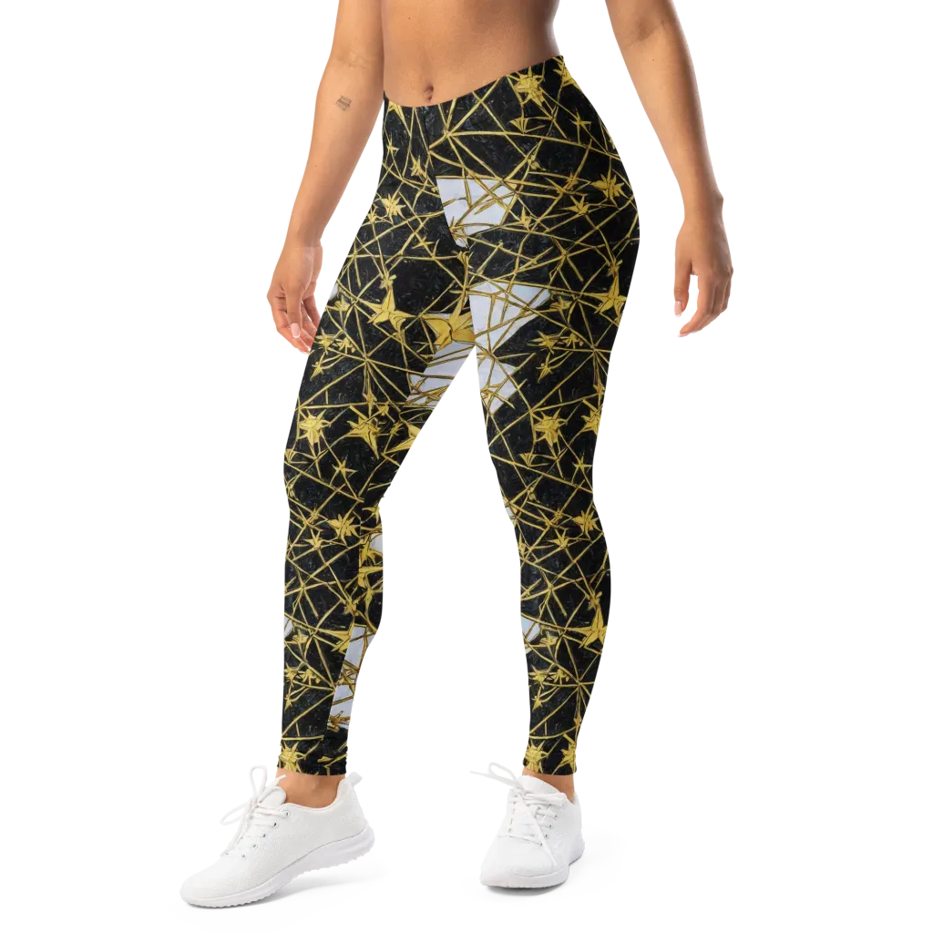 Gilded Thorn on Leggings — Left Front