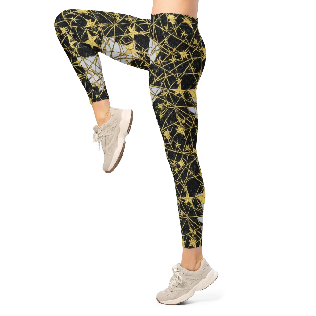 Gilded Thorn on Leggings — Left