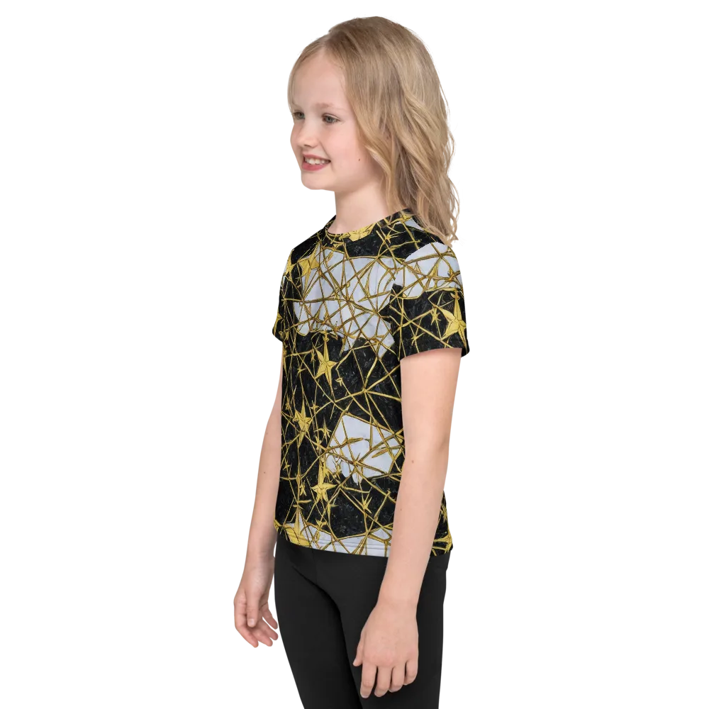 Gilded Thorn on Kids Crew Neck T-Shirt — Left