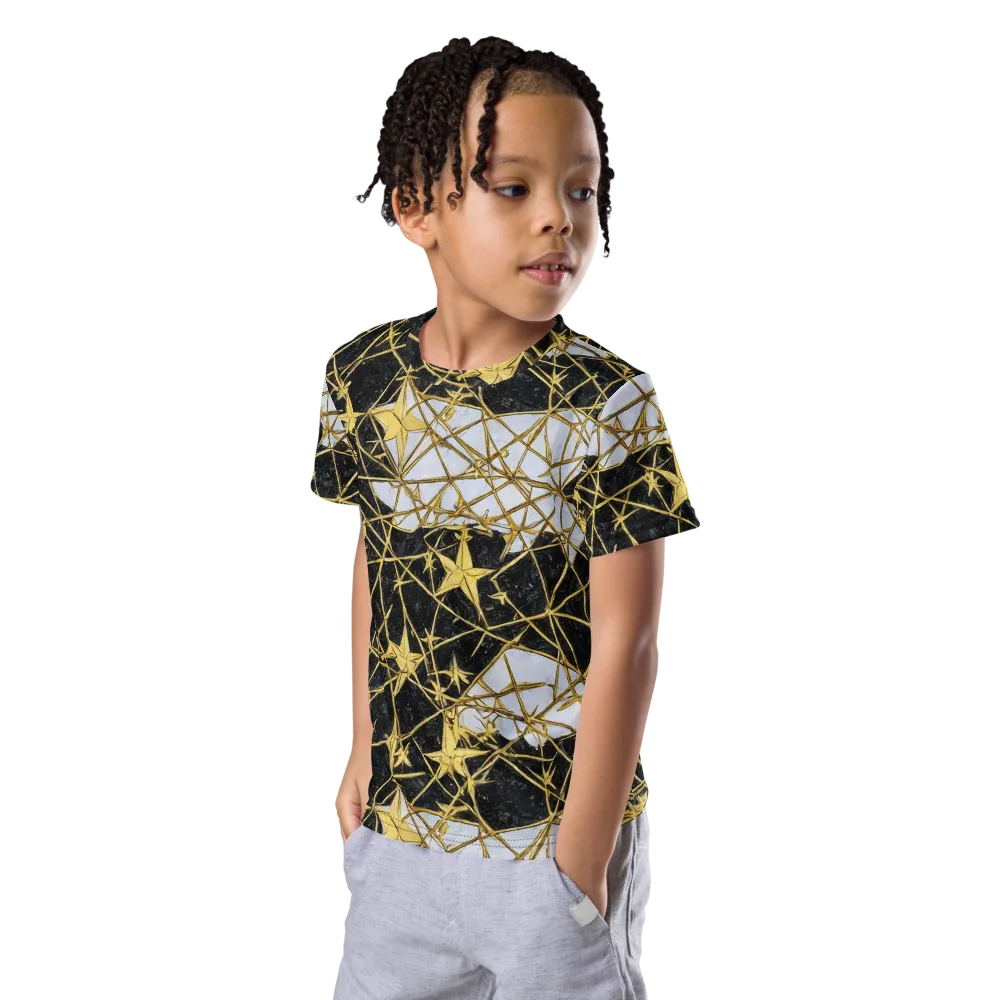 Gilded Thorn on Kids Crew Neck T-Shirt — Left Front