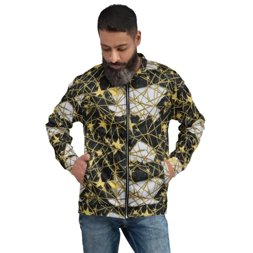 Gilded Thorn on a Bomber Jacket