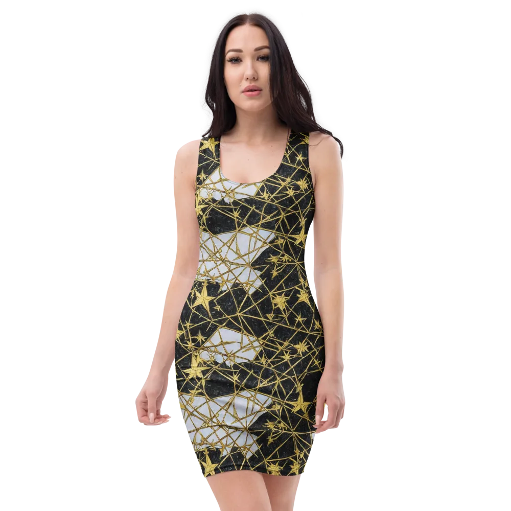 Gilded Thorn on Bodycon Dress — Front