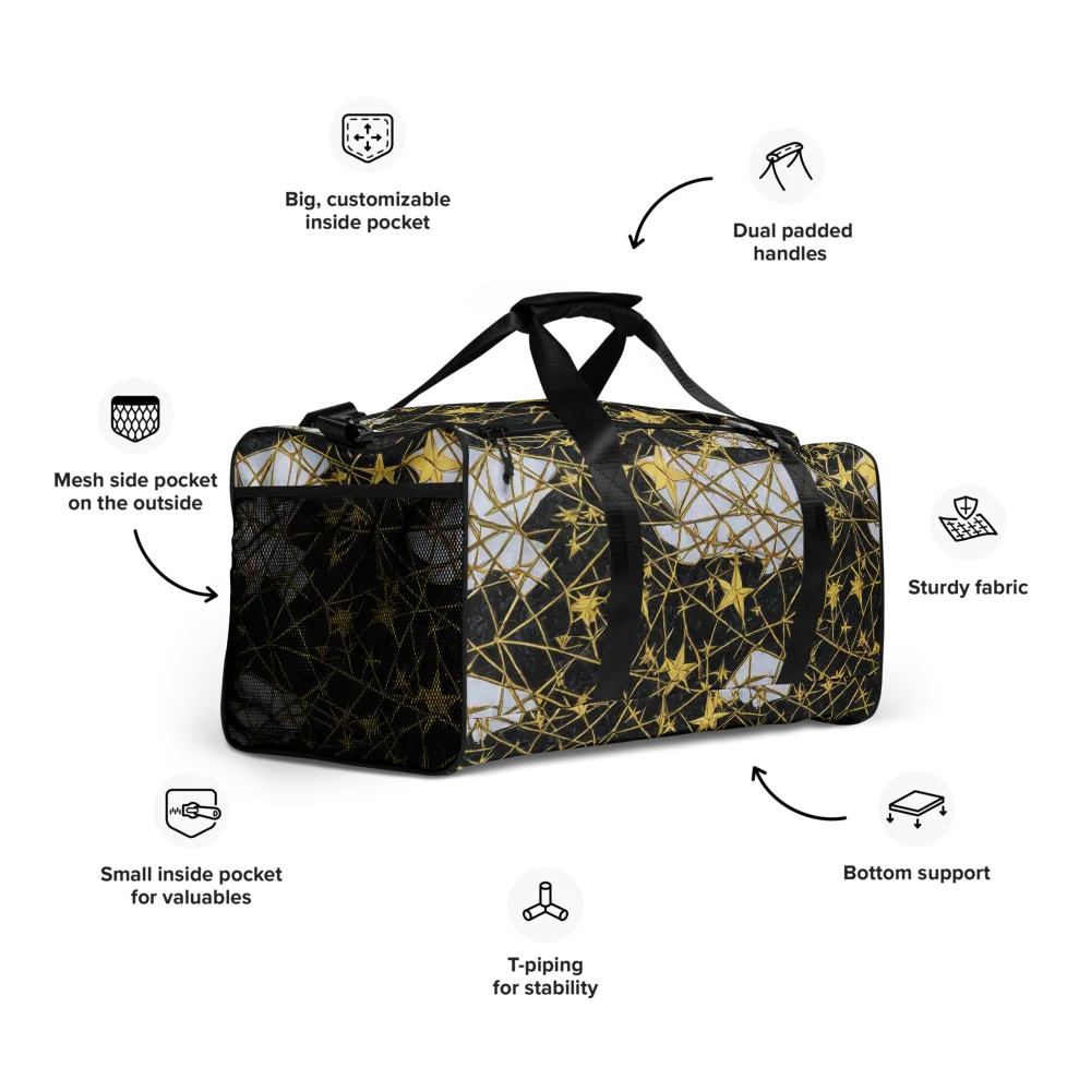 Gilded Thorn on Duffle Bag — Right Front