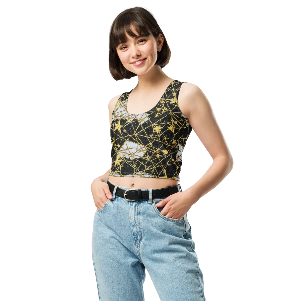 Gilded Thorn on Crop Top — Front