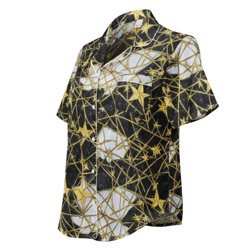 Gilded Thorn on a Women's Short Sleeve Pajama Top