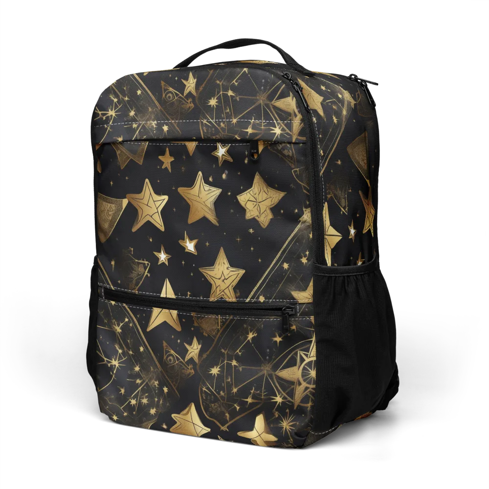 Gilded Constellation on Utility Backpack — Left Front