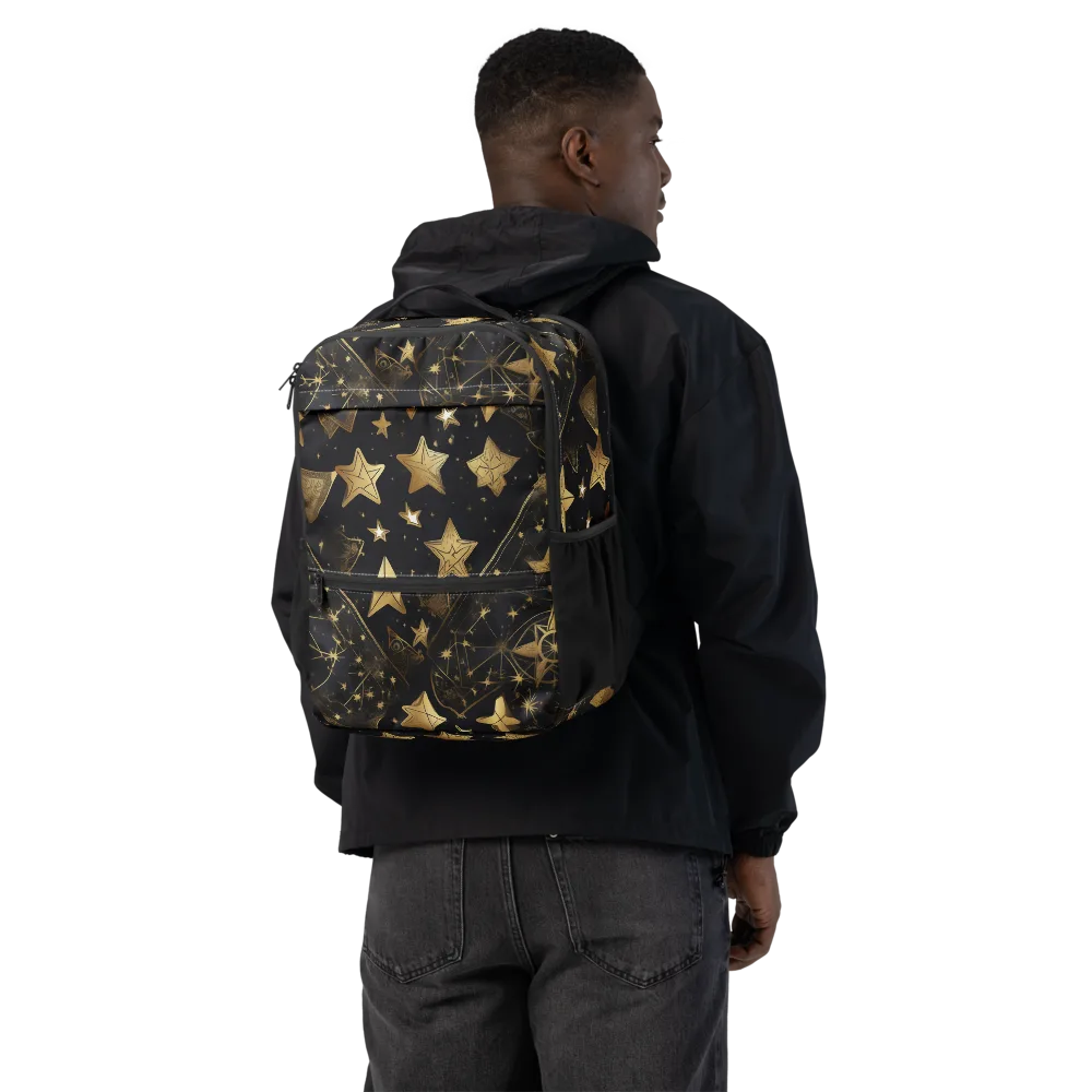 Gilded Constellation on Utility Backpack — Back