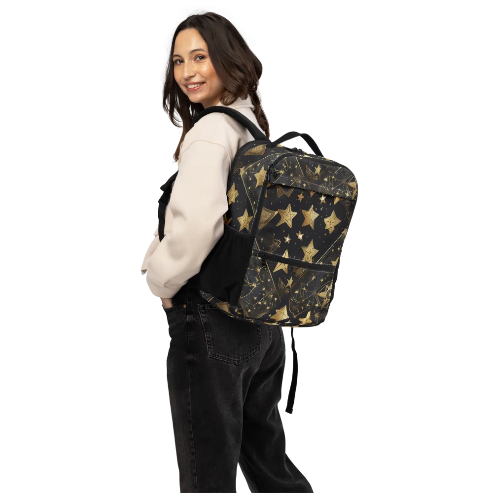 Gilded Constellation on Utility Backpack — Back