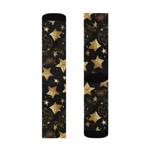 Gilded Constellation on a Socks