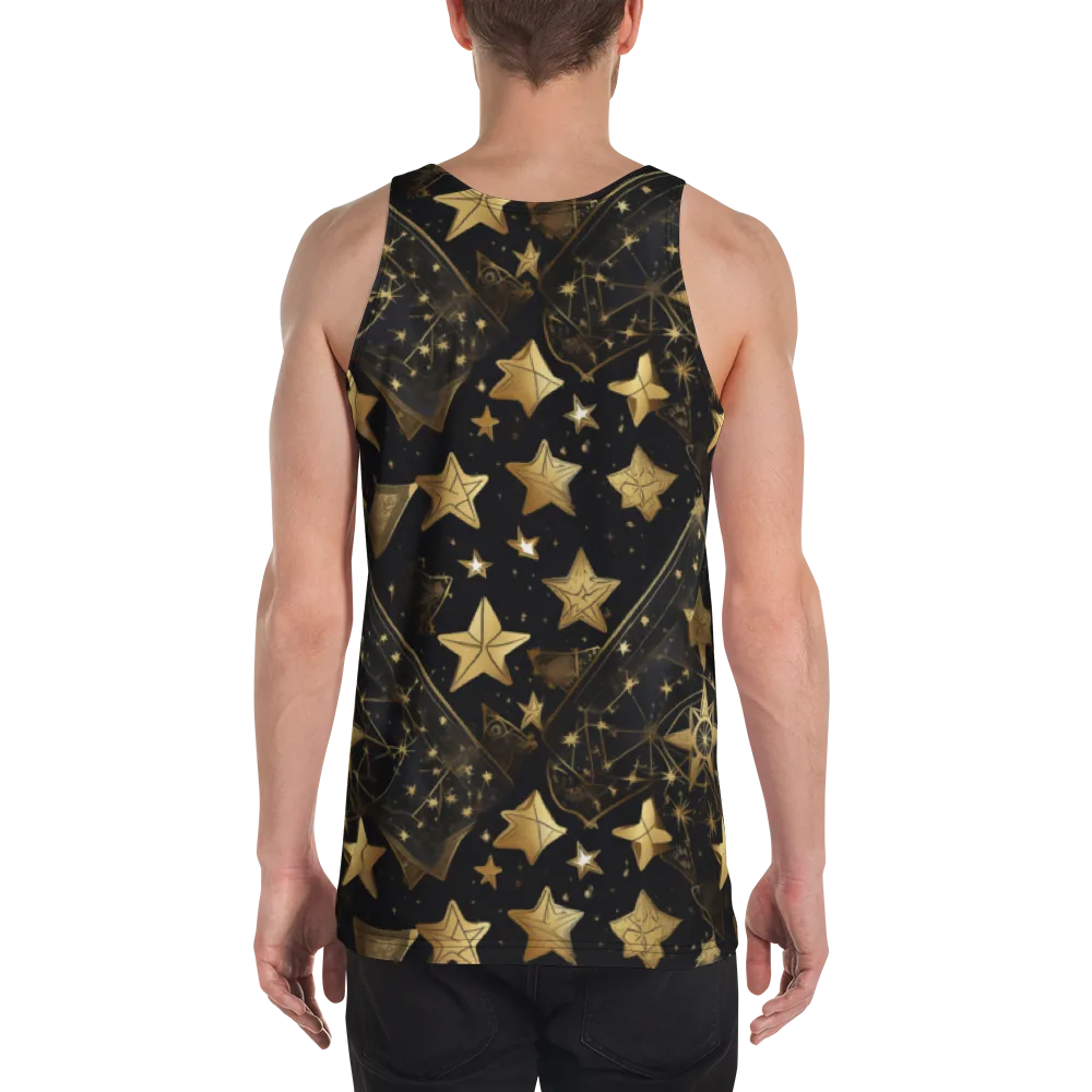 Gilded Constellation on Men's Tank Top — Back