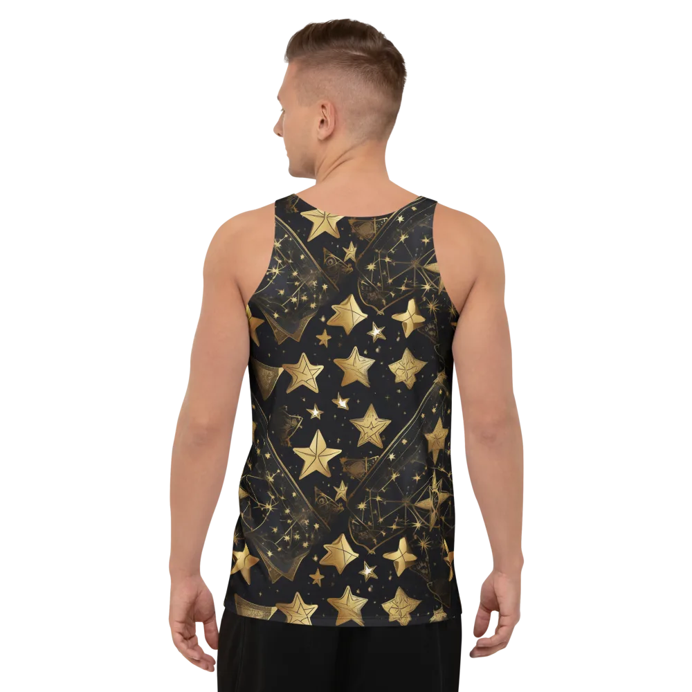 Gilded Constellation on Men's Tank Top — Back