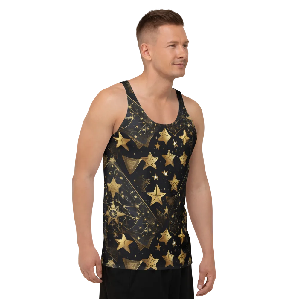 Gilded Constellation on Men's Tank Top — Right Front