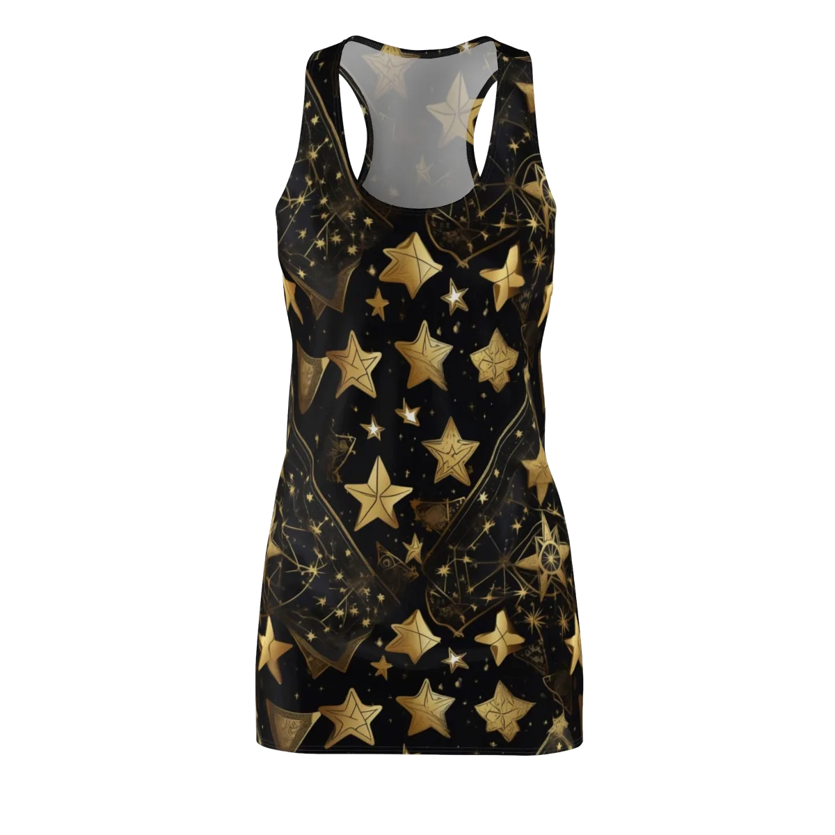 Gilded Constellation on Racerback Dress — Front