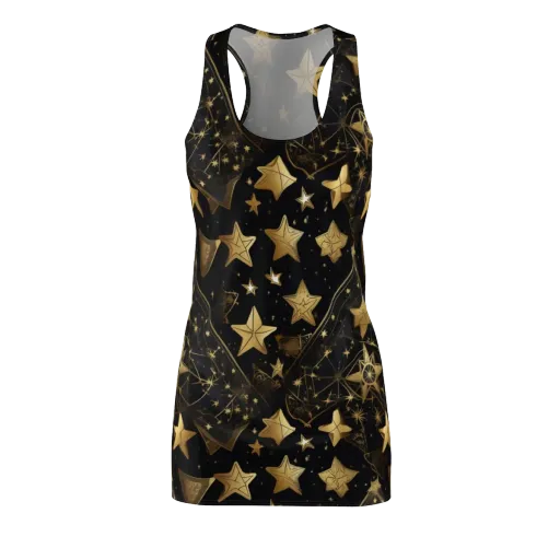 Gilded Constellation on a Racerback Dress